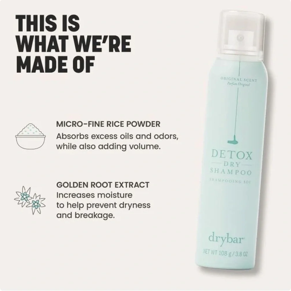 DRYBAR Detox Dry Shampoo 3.8oz NIP Grapefruit Mimosa $28